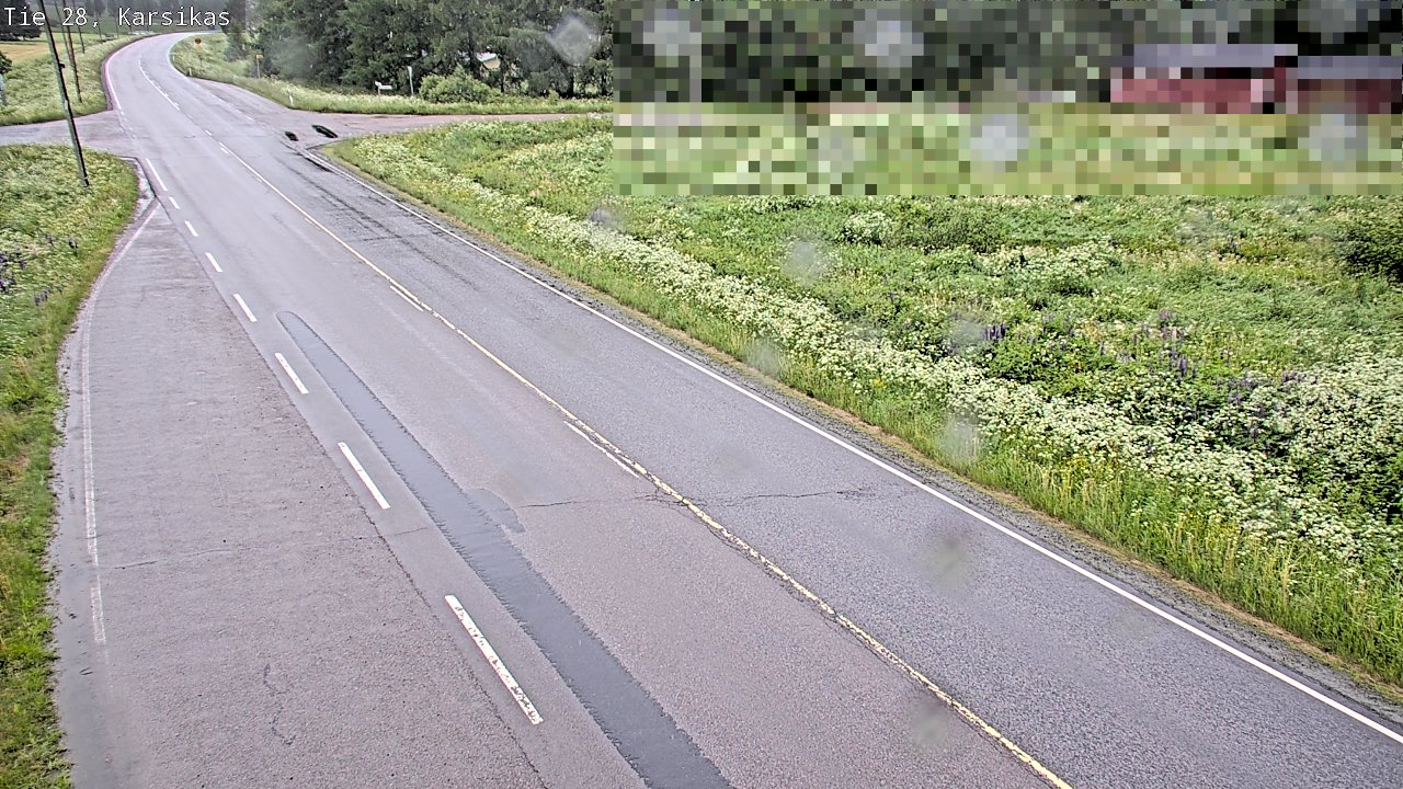 Weather Camera Image Road 28 Haapavesi, Karsikas, Haapavesi, Pohjois-Pohjanmaa