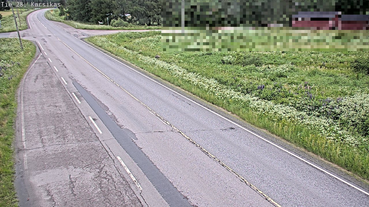 Weather Camera Image Road 28 Haapavesi, Karsikas, Haapavesi, Pohjois-Pohjanmaa