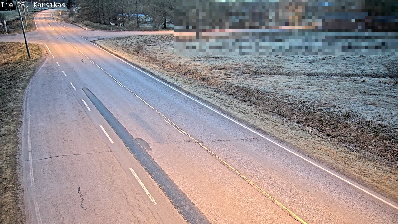 Weather Camera Image Väg 28 Haapavesi, Karsikas, Haapavesi, Pohjois-Pohjanmaa
