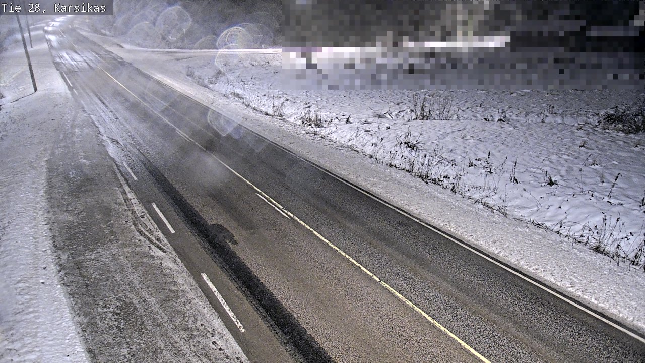 Weather Camera Image Road 28 Haapavesi, Karsikas, Haapavesi, Pohjois-Pohjanmaa