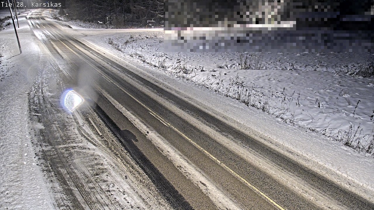 Weather Camera Image Road 28 Haapavesi, Karsikas, Haapavesi, Pohjois-Pohjanmaa