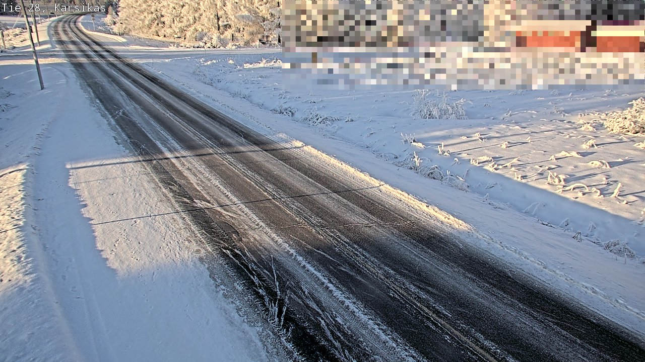 Weather Camera Image Road 28 Haapavesi, Karsikas, Haapavesi, Pohjois-Pohjanmaa