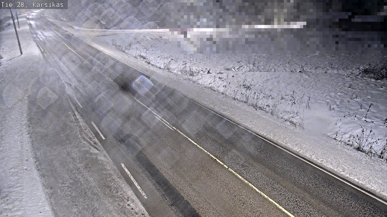 Weather Camera Image Road 28 Haapavesi, Karsikas, Haapavesi, Pohjois-Pohjanmaa