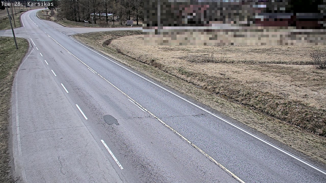 Weather Camera Image Road 28 Haapavesi, Karsikas, Haapavesi, Pohjois-Pohjanmaa