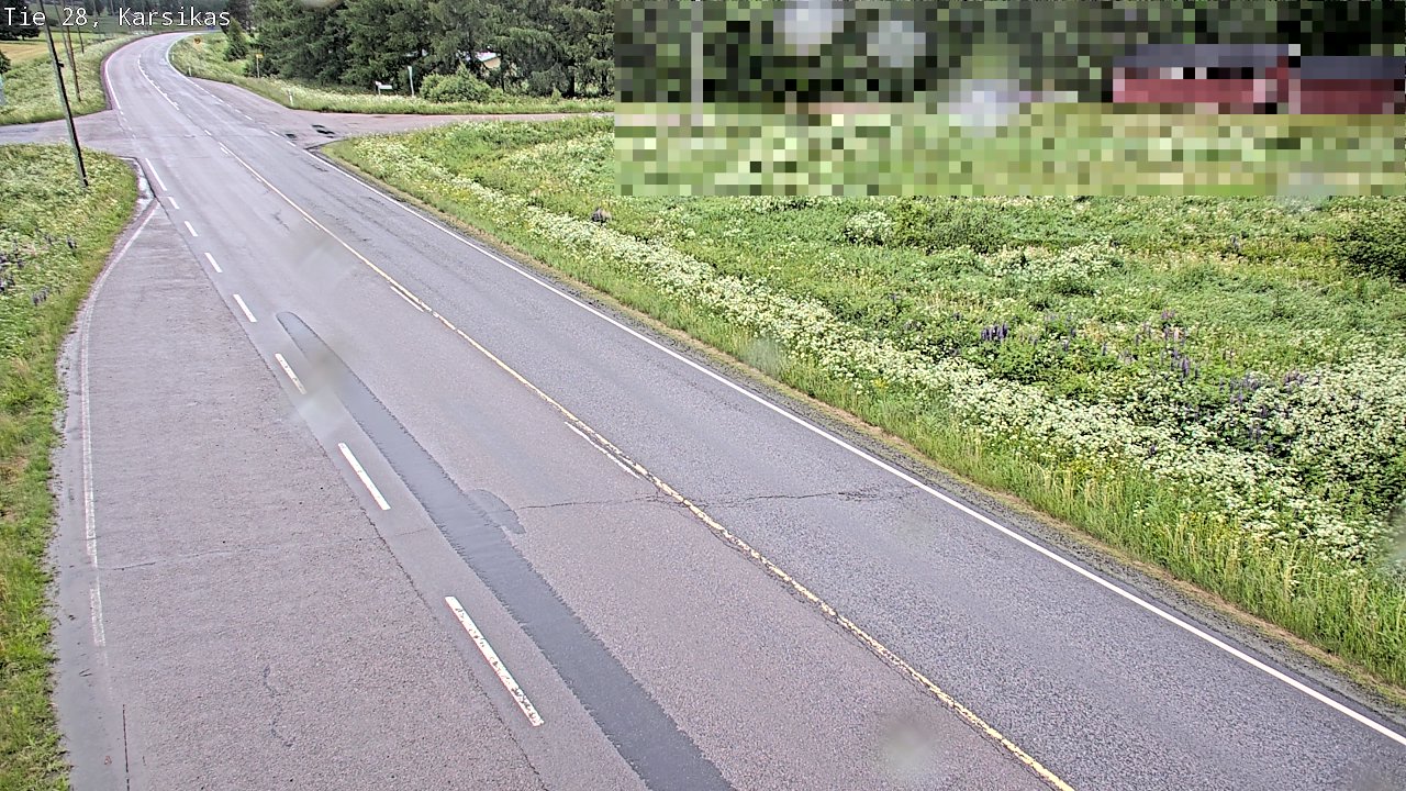 Weather Camera Image Road 28 Haapavesi, Karsikas, Haapavesi, Pohjois-Pohjanmaa