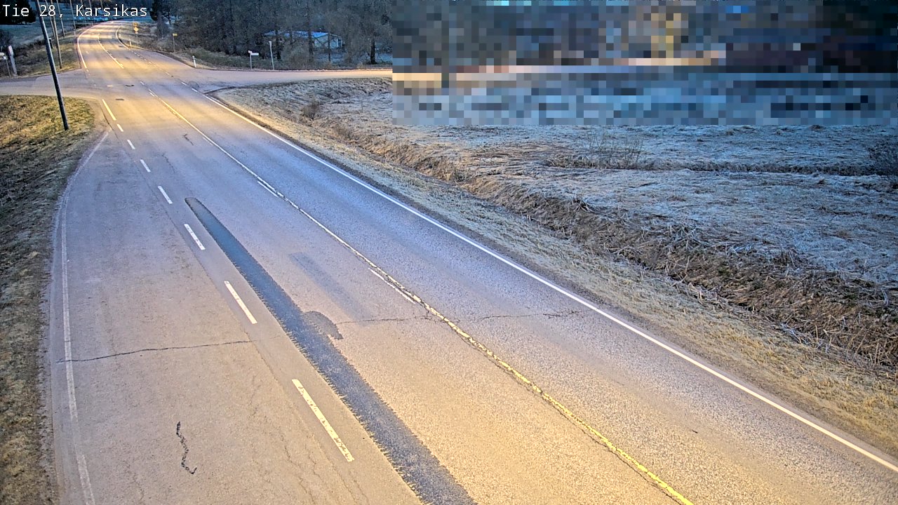 Weather Camera Image Väg 28 Haapavesi, Karsikas, Haapavesi, Pohjois-Pohjanmaa