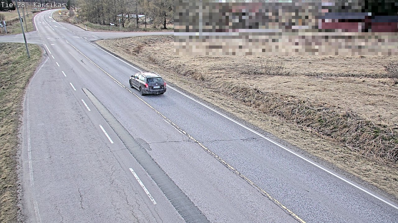Weather Camera Image Väg 28 Haapavesi, Karsikas, Haapavesi, Pohjois-Pohjanmaa
