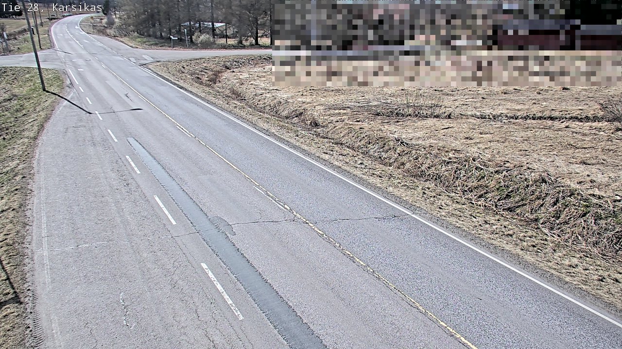 Weather Camera Image Väg 28 Haapavesi, Karsikas, Haapavesi, Pohjois-Pohjanmaa