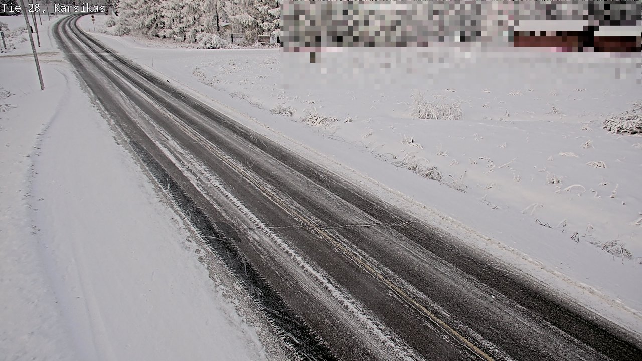Weather Camera Image Road 28 Haapavesi, Karsikas, Haapavesi, Pohjois-Pohjanmaa