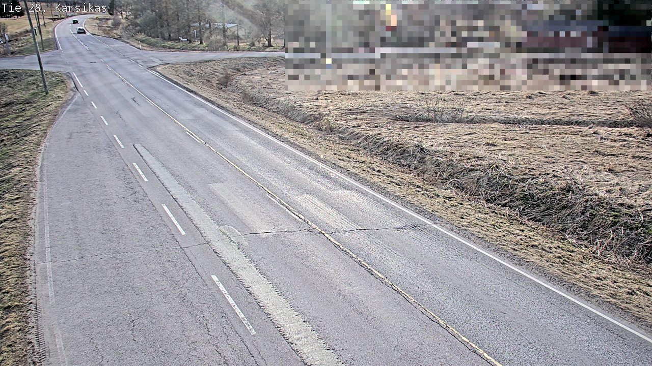 Weather Camera Image Väg 28 Haapavesi, Karsikas, Haapavesi, Pohjois-Pohjanmaa