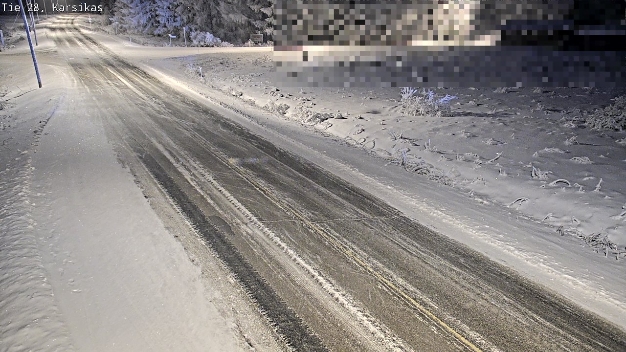 Weather Camera Image Road 28 Haapavesi, Karsikas, Haapavesi, Pohjois-Pohjanmaa