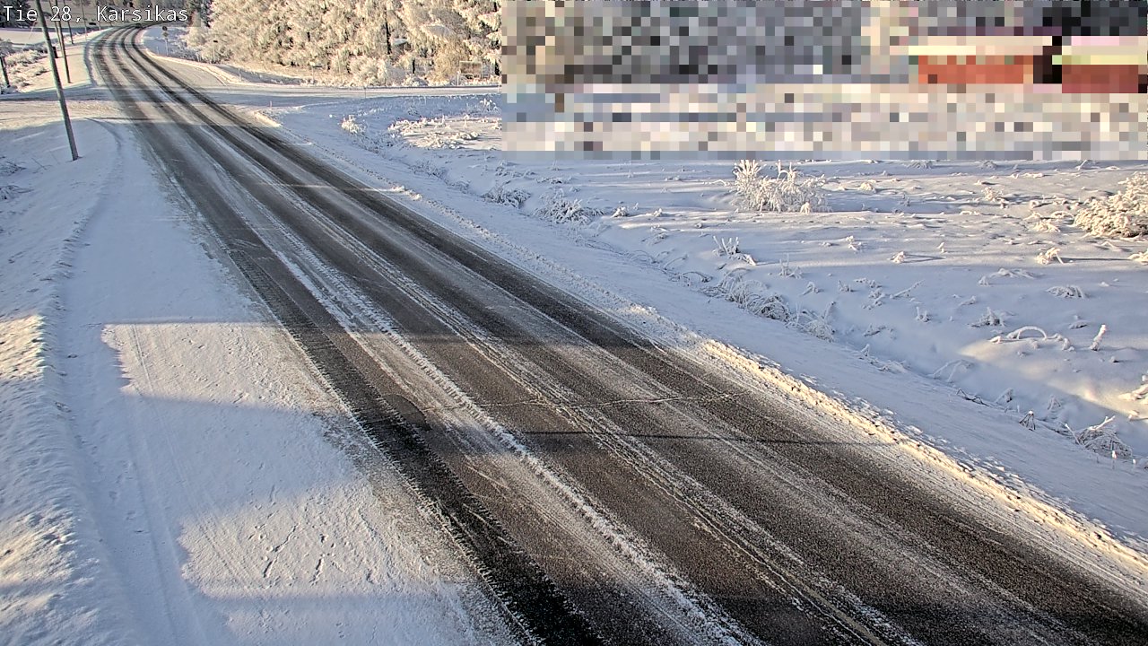 Weather Camera Image Road 28 Haapavesi, Karsikas, Haapavesi, Pohjois-Pohjanmaa