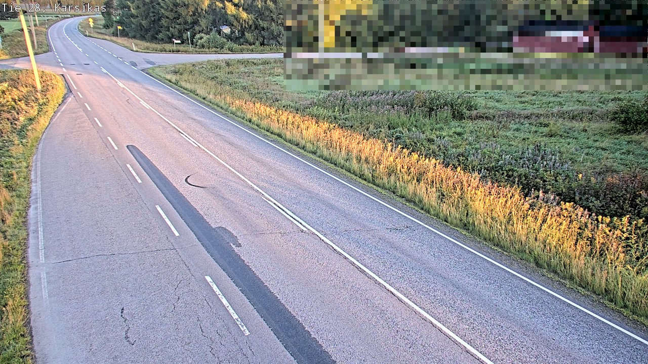 Weather Camera Image Road 28 Haapavesi, Karsikas, Haapavesi, Pohjois-Pohjanmaa