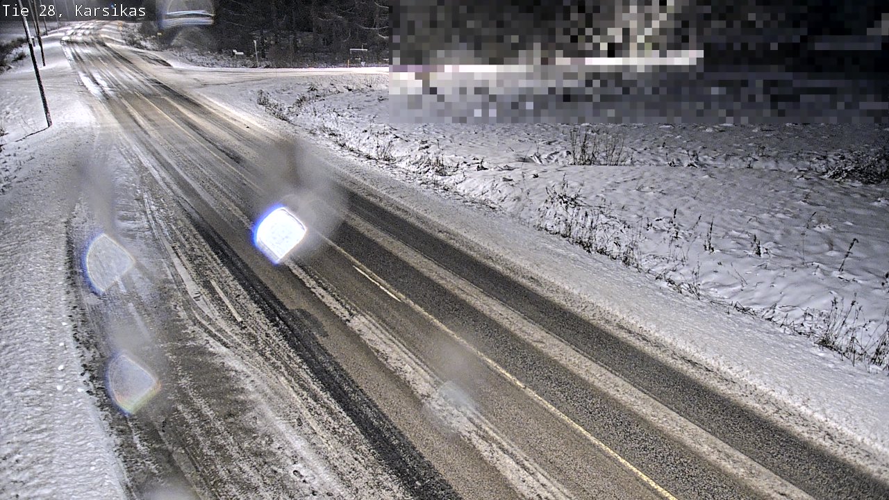 Weather Camera Image Road 28 Haapavesi, Karsikas, Haapavesi, Pohjois-Pohjanmaa