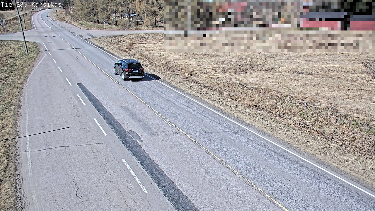 Weather Camera Image Väg 28 Haapavesi, Karsikas, Haapavesi, Pohjois-Pohjanmaa