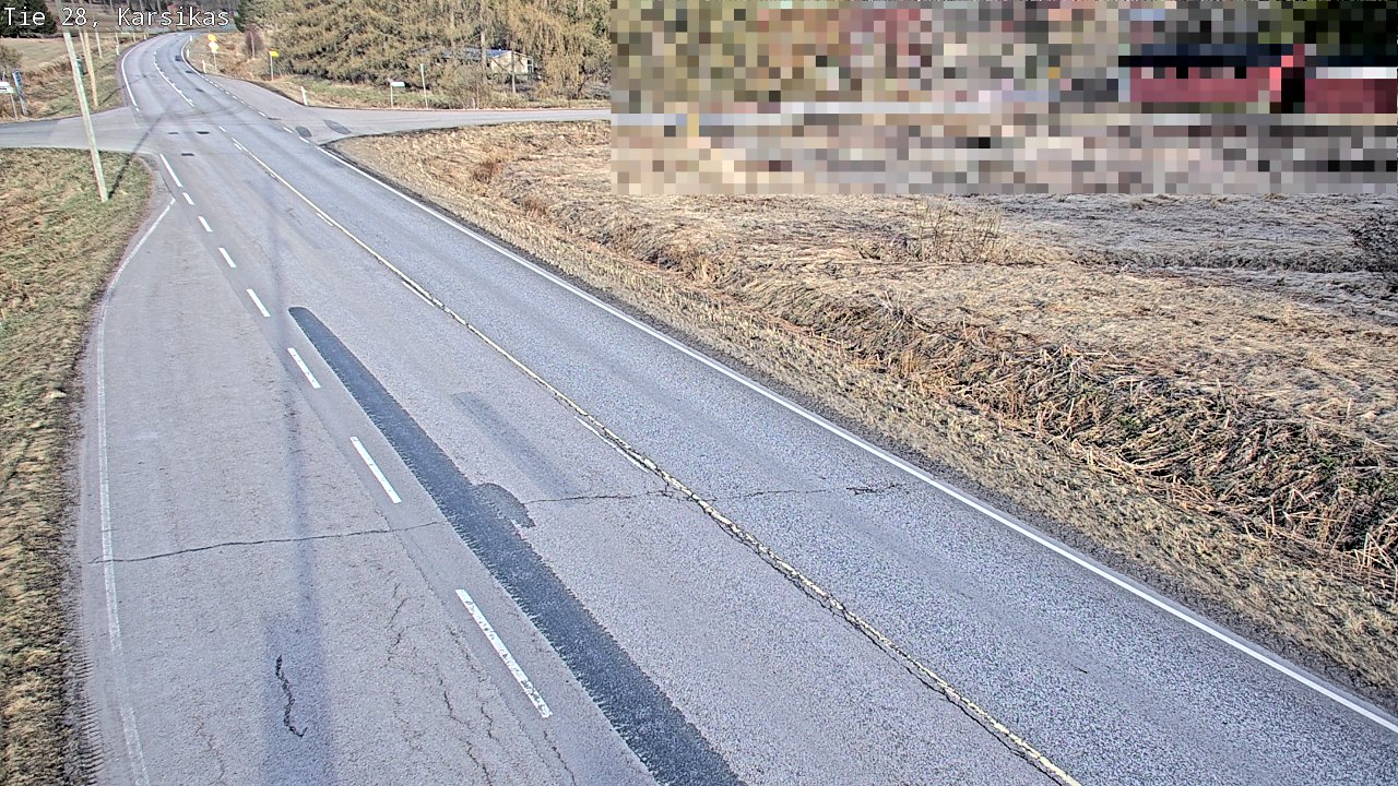 Weather Camera Image Väg 28 Haapavesi, Karsikas, Haapavesi, Pohjois-Pohjanmaa