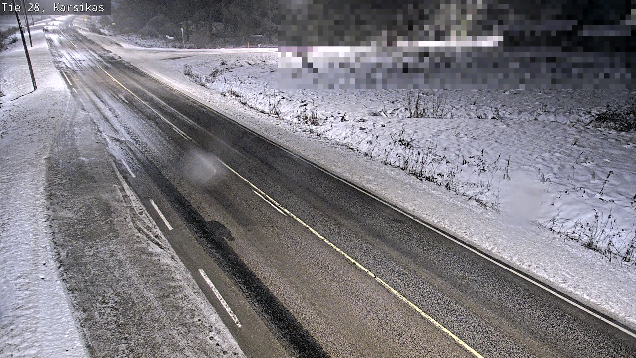 Weather Camera Image Road 28 Haapavesi, Karsikas, Haapavesi, Pohjois-Pohjanmaa