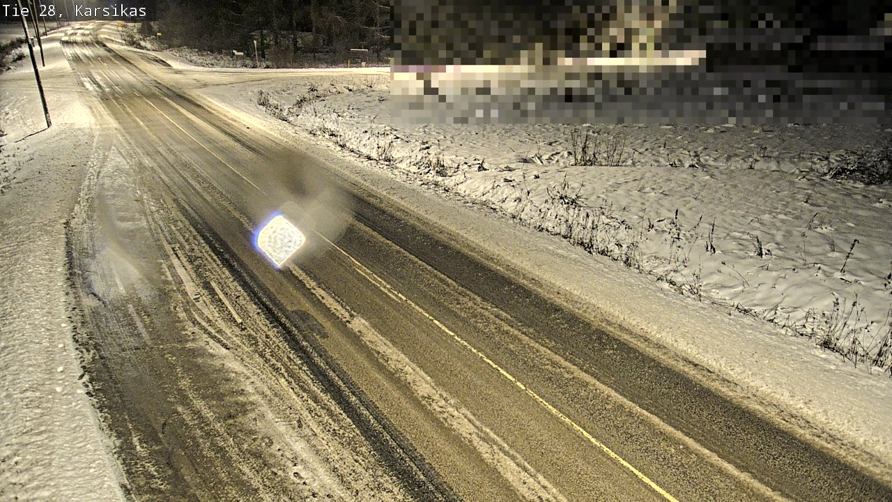 Weather Camera Image Road 28 Haapavesi, Karsikas, Haapavesi, Pohjois-Pohjanmaa