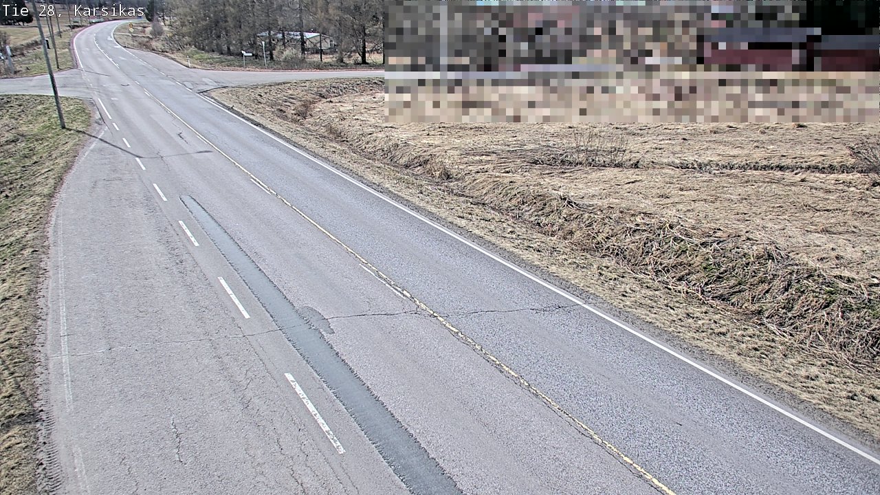 Weather Camera Image Väg 28 Haapavesi, Karsikas, Haapavesi, Pohjois-Pohjanmaa