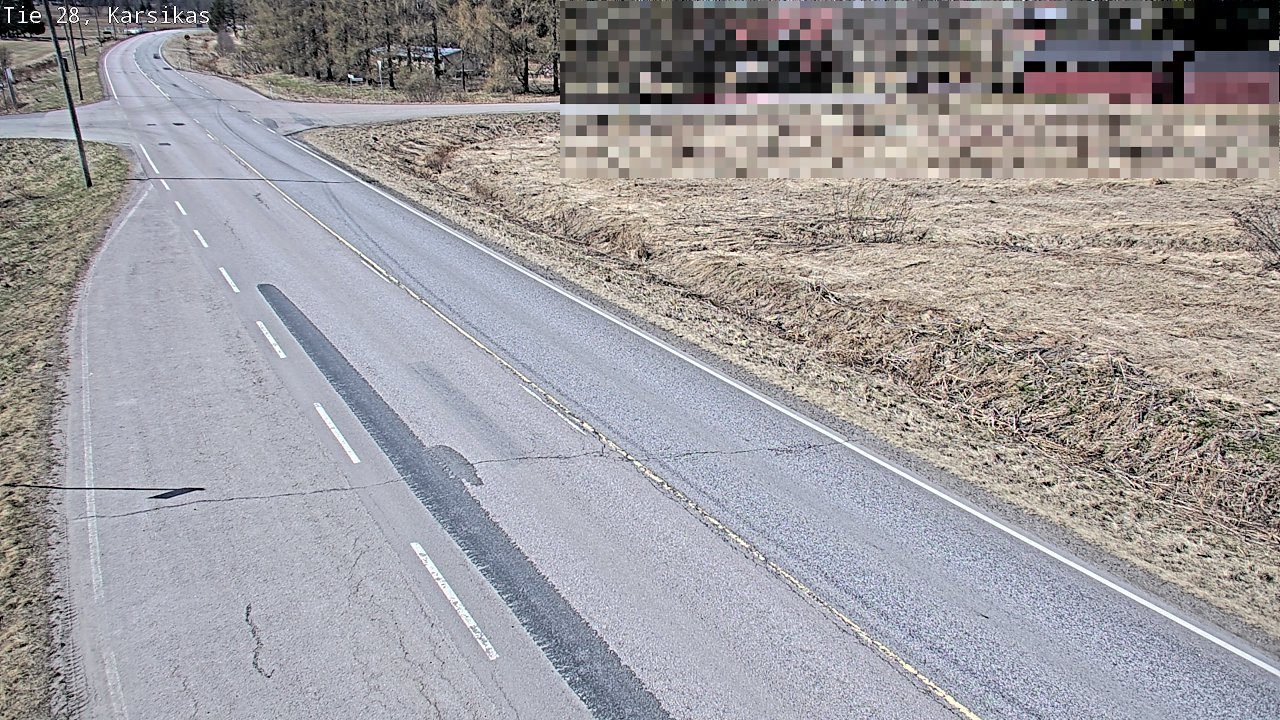 Weather Camera Image Väg 28 Haapavesi, Karsikas, Haapavesi, Pohjois-Pohjanmaa