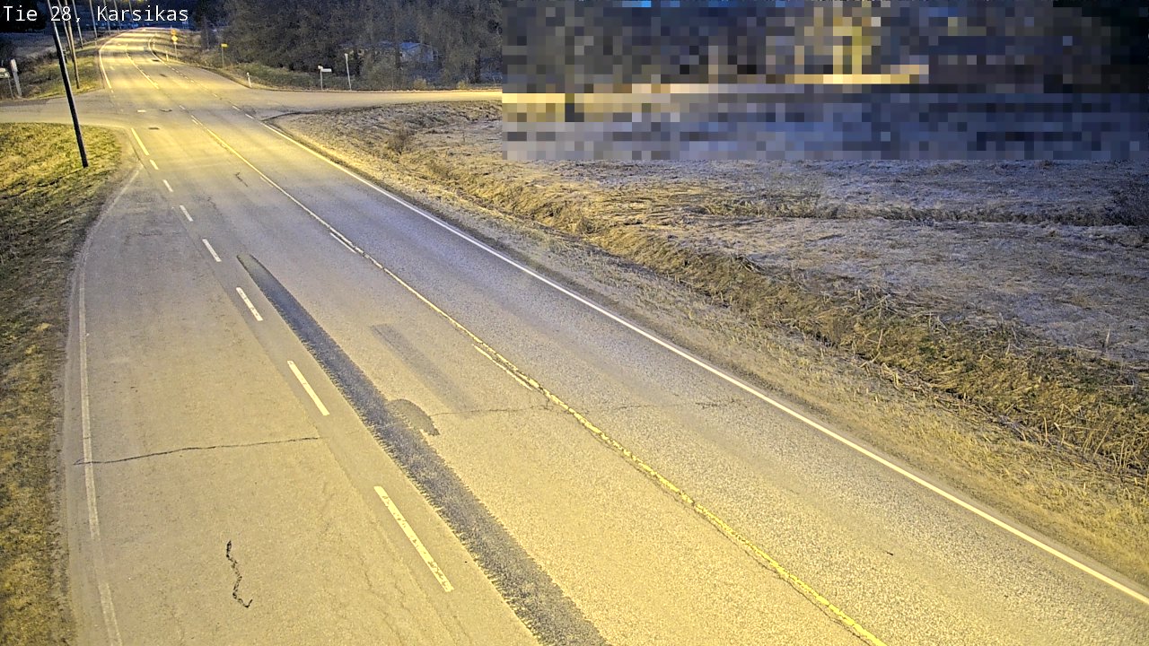 Weather Camera Image Väg 28 Haapavesi, Karsikas, Haapavesi, Pohjois-Pohjanmaa