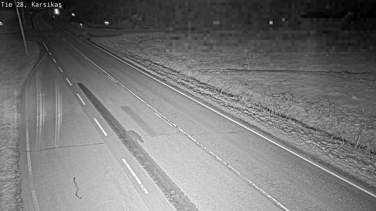 Weather Camera Image Road 28 Haapavesi, Karsikas, Haapavesi, Pohjois-Pohjanmaa