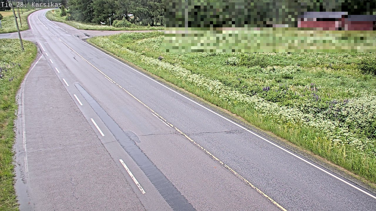Weather Camera Image Road 28 Haapavesi, Karsikas, Haapavesi, Pohjois-Pohjanmaa