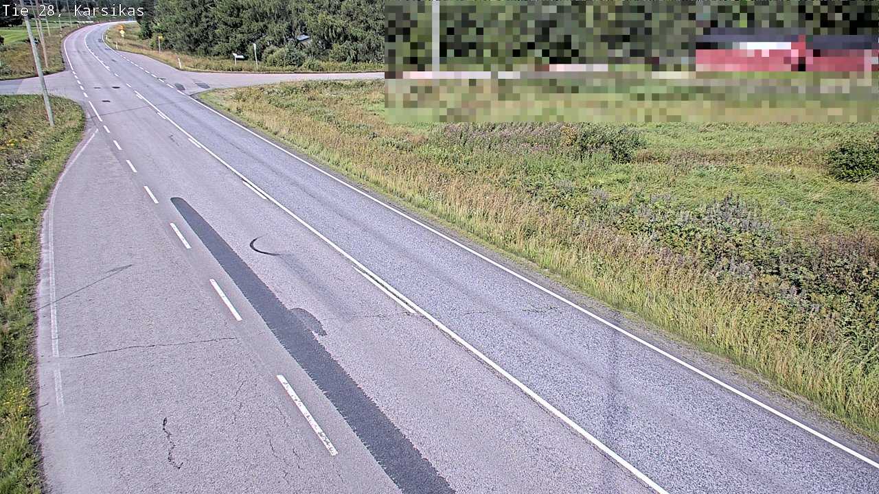 Weather Camera Image Road 28 Haapavesi, Karsikas, Haapavesi, Pohjois-Pohjanmaa