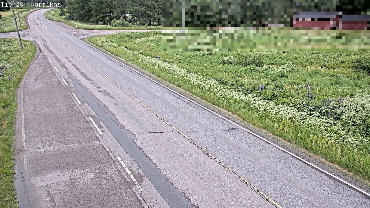 Weather Camera Image Road 28 Haapavesi, Karsikas, Haapavesi, Pohjois-Pohjanmaa