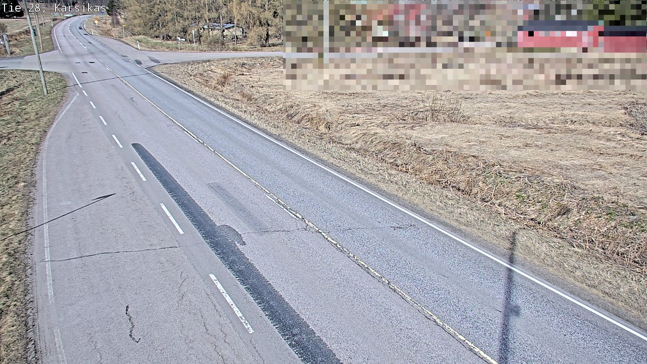 Weather Camera Image Väg 28 Haapavesi, Karsikas, Haapavesi, Pohjois-Pohjanmaa
