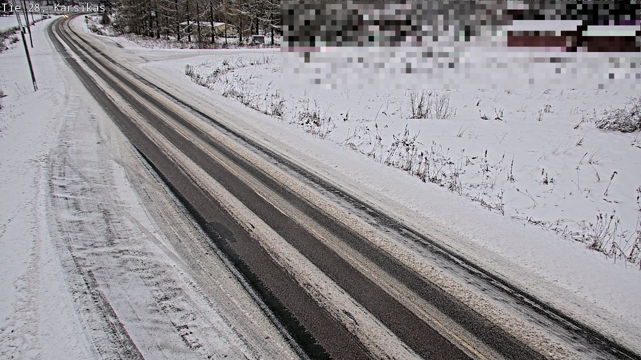 Weather Camera Image Road 28 Haapavesi, Karsikas, Haapavesi, Pohjois-Pohjanmaa