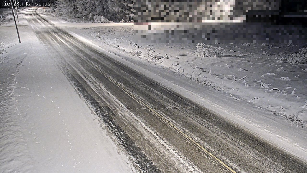 Weather Camera Image Road 28 Haapavesi, Karsikas, Haapavesi, Pohjois-Pohjanmaa