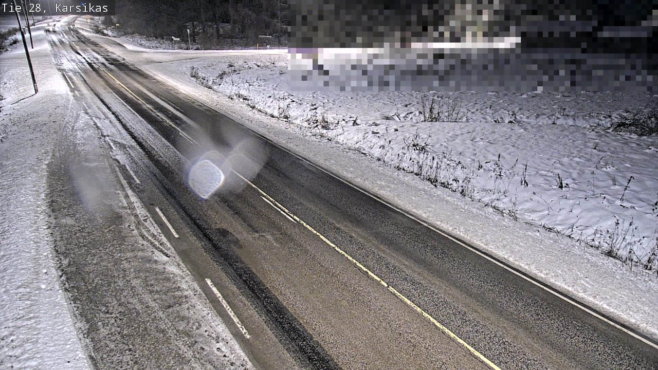 Weather Camera Image Road 28 Haapavesi, Karsikas, Haapavesi, Pohjois-Pohjanmaa