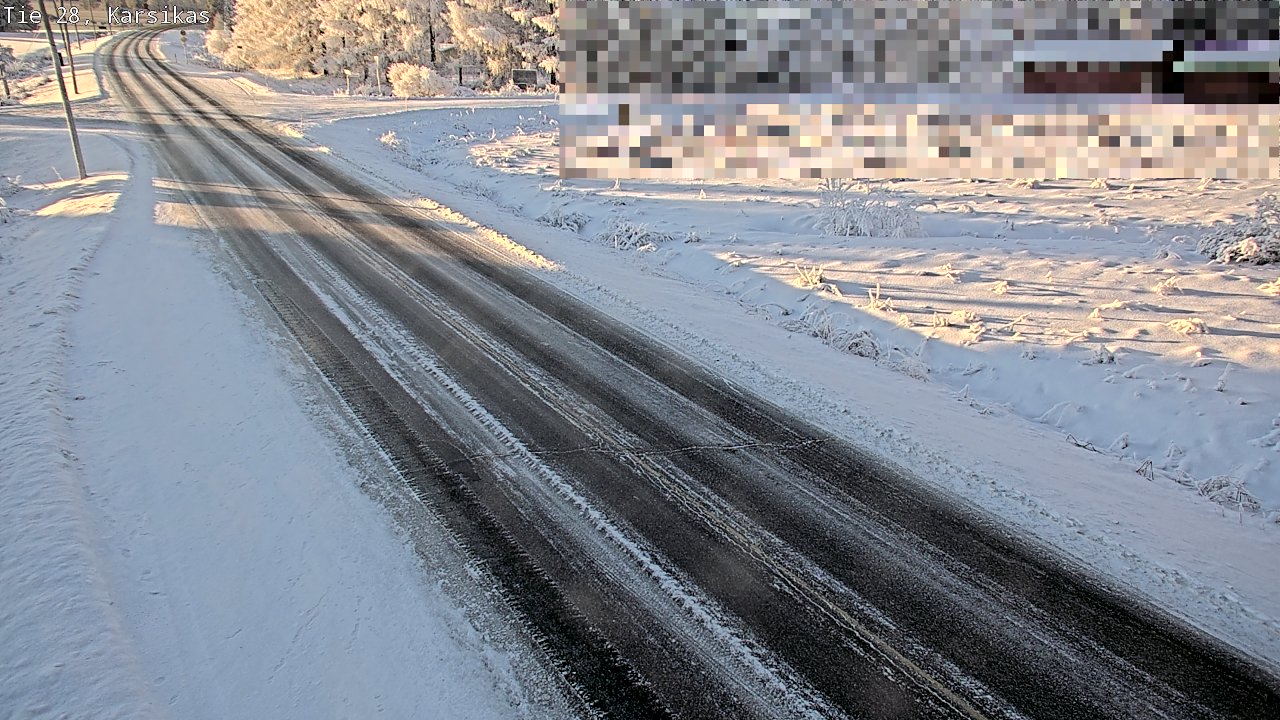 Weather Camera Image Väg 28 Haapavesi, Karsikas, Haapavesi, Pohjois-Pohjanmaa