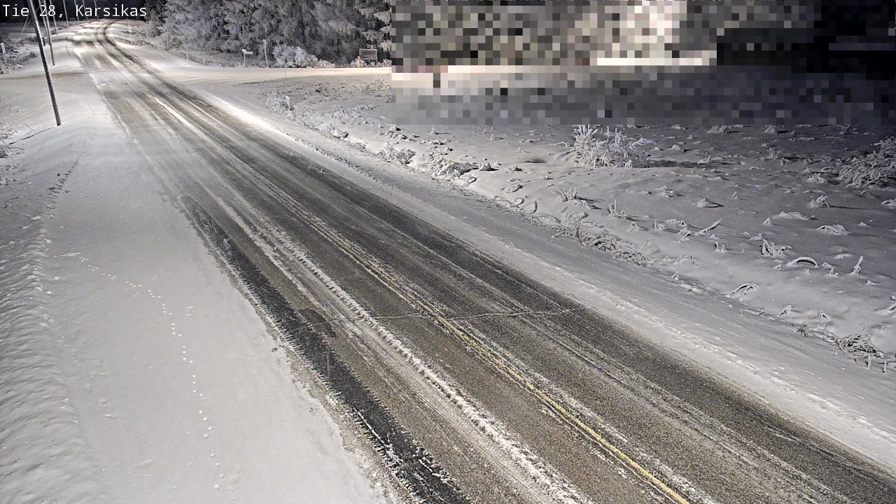 Weather Camera Image Road 28 Haapavesi, Karsikas, Haapavesi, Pohjois-Pohjanmaa