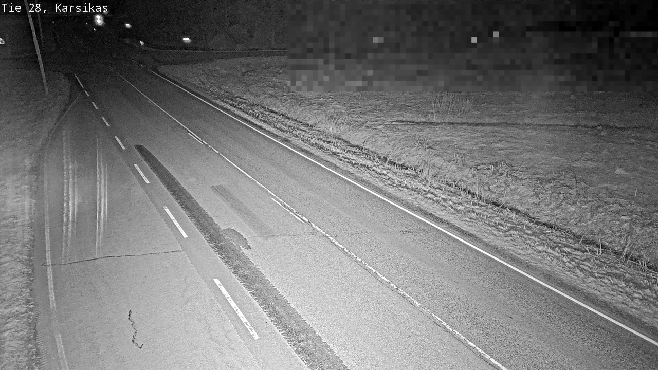 Weather Camera Image Väg 28 Haapavesi, Karsikas, Haapavesi, Pohjois-Pohjanmaa