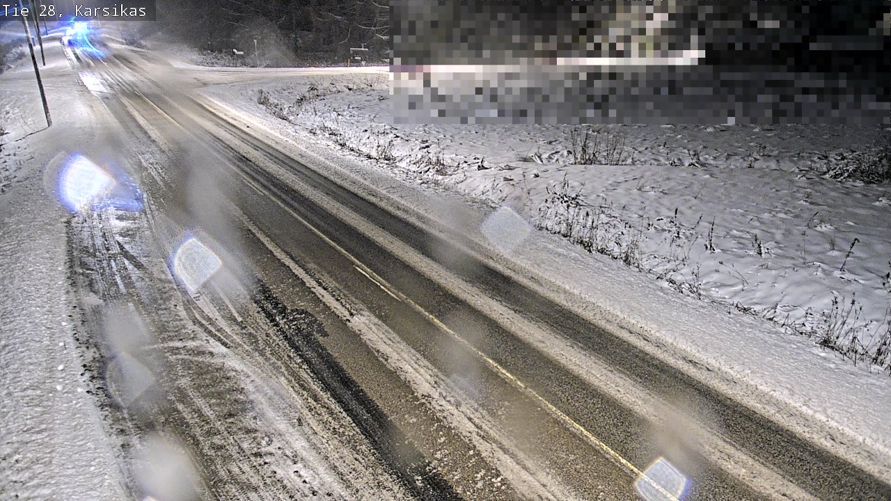 Weather Camera Image Road 28 Haapavesi, Karsikas, Haapavesi, Pohjois-Pohjanmaa