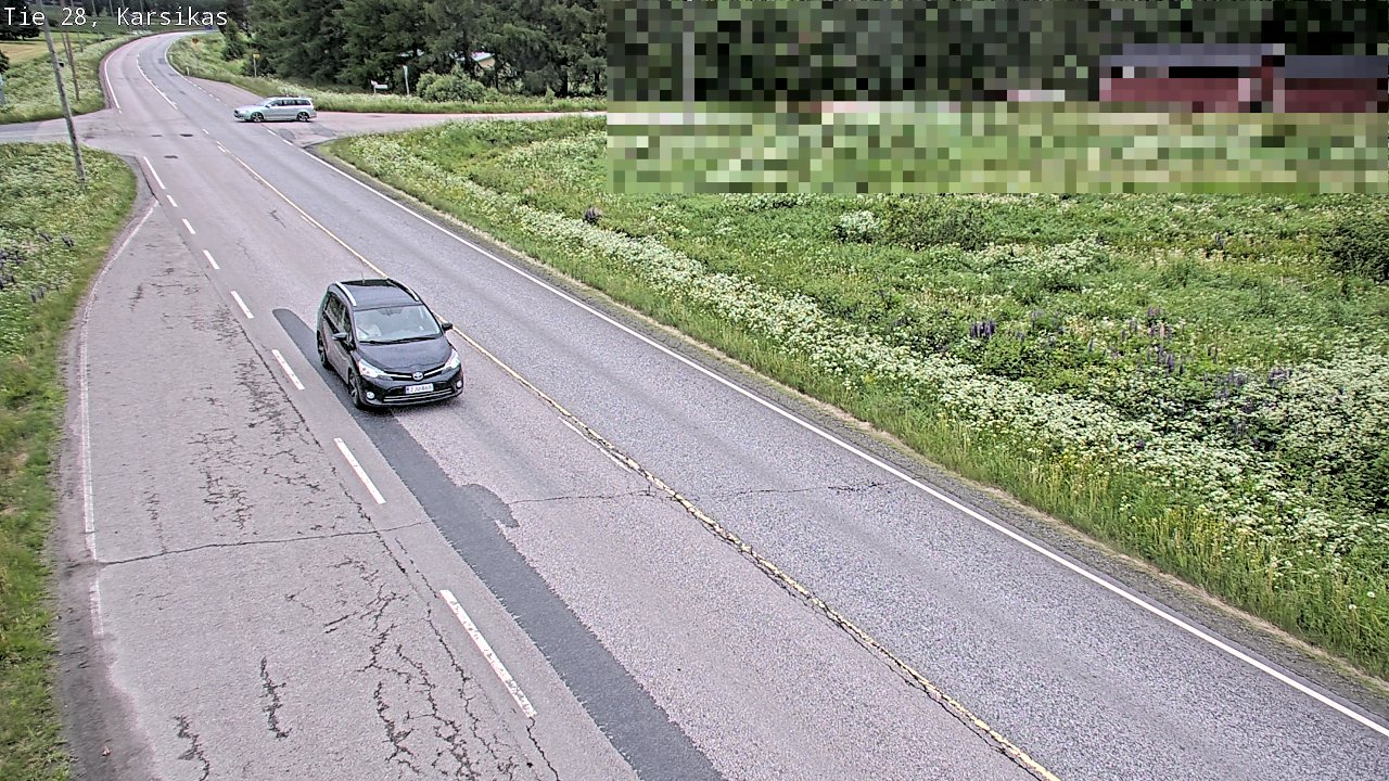 Weather Camera Image Road 28 Haapavesi, Karsikas, Haapavesi, Pohjois-Pohjanmaa