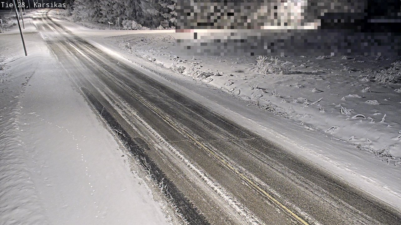 Weather Camera Image Road 28 Haapavesi, Karsikas, Haapavesi, Pohjois-Pohjanmaa