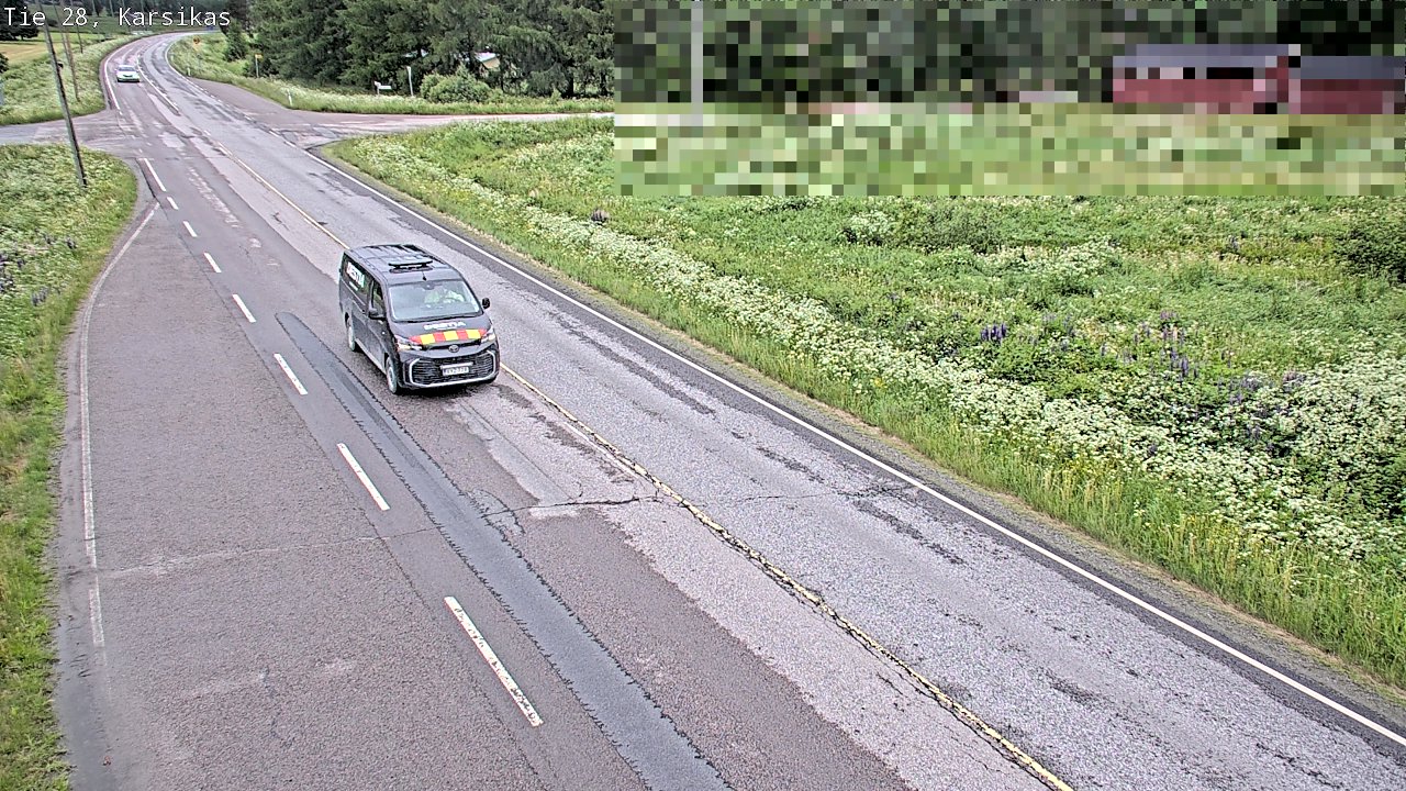 Weather Camera Image Road 28 Haapavesi, Karsikas, Haapavesi, Pohjois-Pohjanmaa