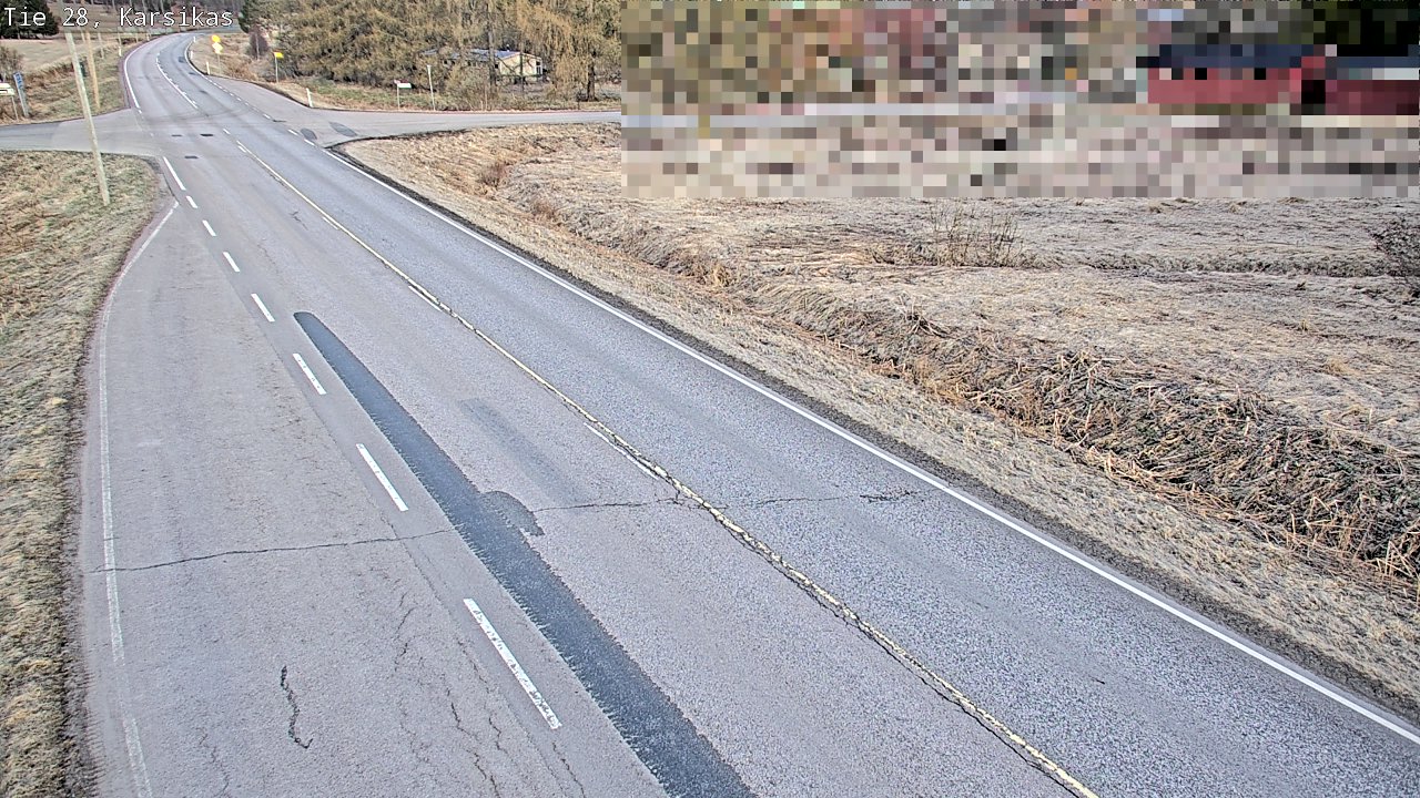 Weather Camera Image Väg 28 Haapavesi, Karsikas, Haapavesi, Pohjois-Pohjanmaa