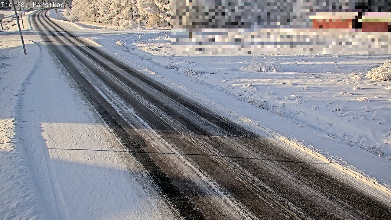 Weather Camera Image Road 28 Haapavesi, Karsikas, Haapavesi, Pohjois-Pohjanmaa