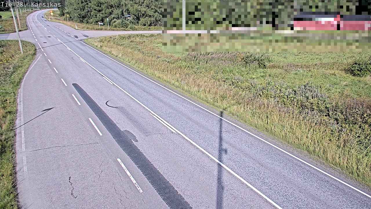 Weather Camera Image Road 28 Haapavesi, Karsikas, Haapavesi, Pohjois-Pohjanmaa
