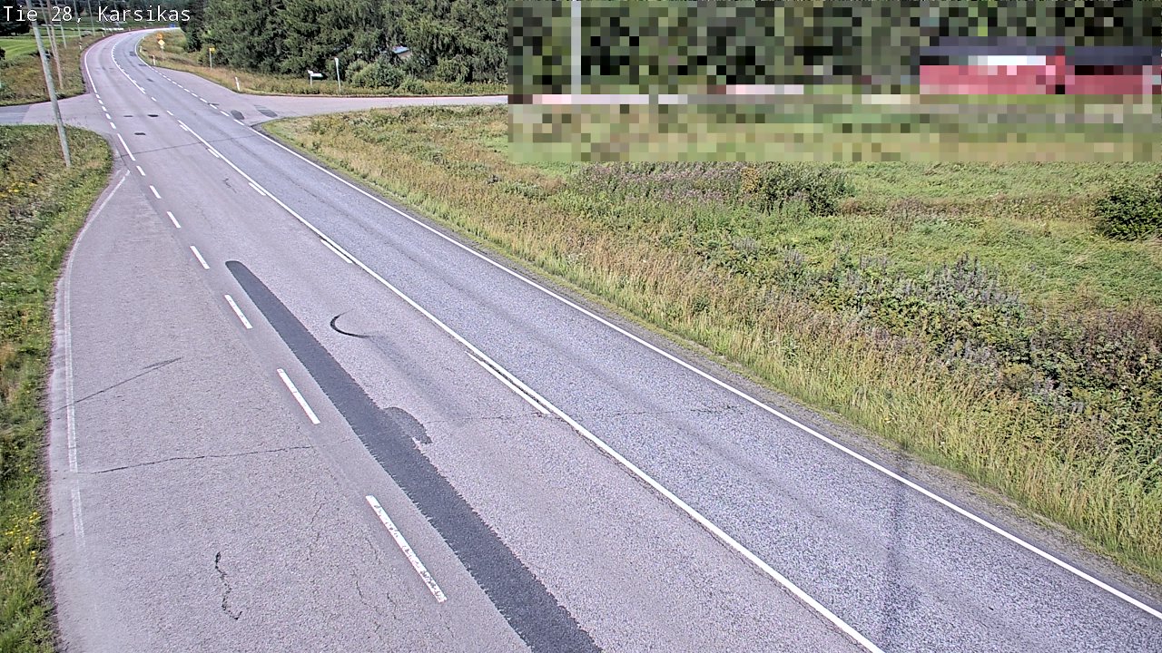 Weather Camera Image Road 28 Haapavesi, Karsikas, Haapavesi, Pohjois-Pohjanmaa