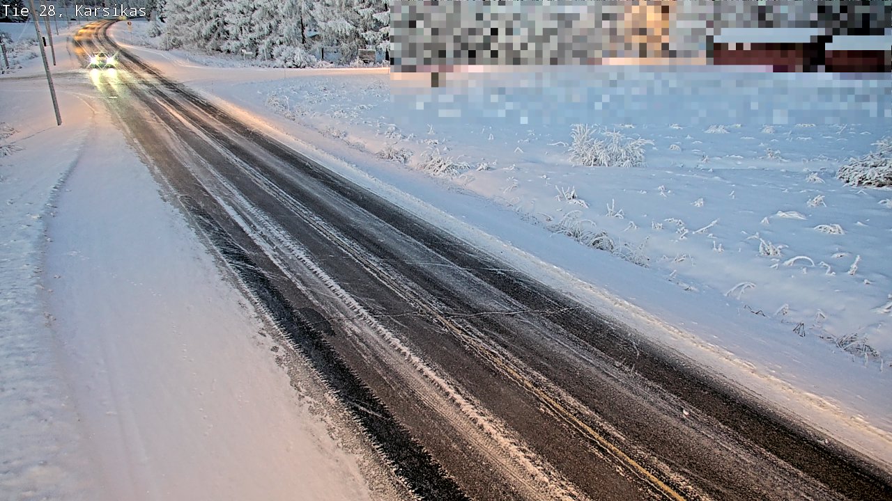 Weather Camera Image Road 28 Haapavesi, Karsikas, Haapavesi, Pohjois-Pohjanmaa