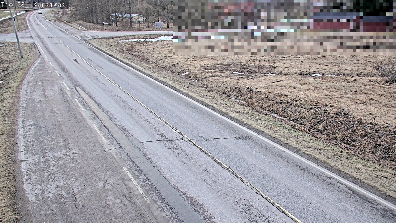Weather Camera Image Väg 28 Haapavesi, Karsikas, Haapavesi, Pohjois-Pohjanmaa