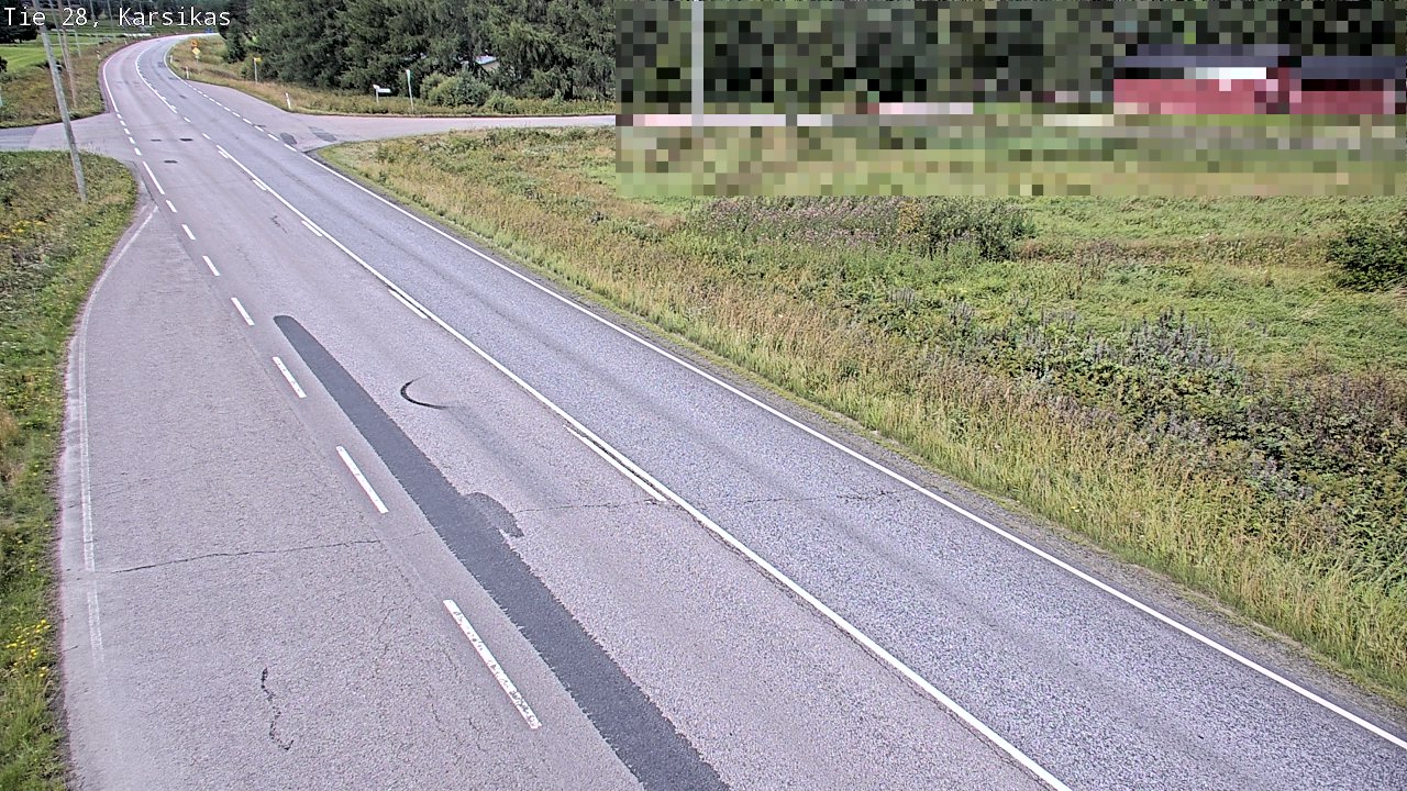 Weather Camera Image Road 28 Haapavesi, Karsikas, Haapavesi, Pohjois-Pohjanmaa