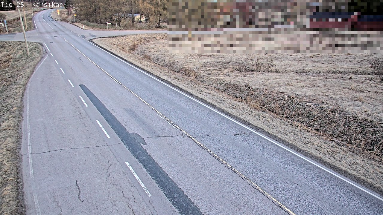 Weather Camera Image Väg 28 Haapavesi, Karsikas, Haapavesi, Pohjois-Pohjanmaa
