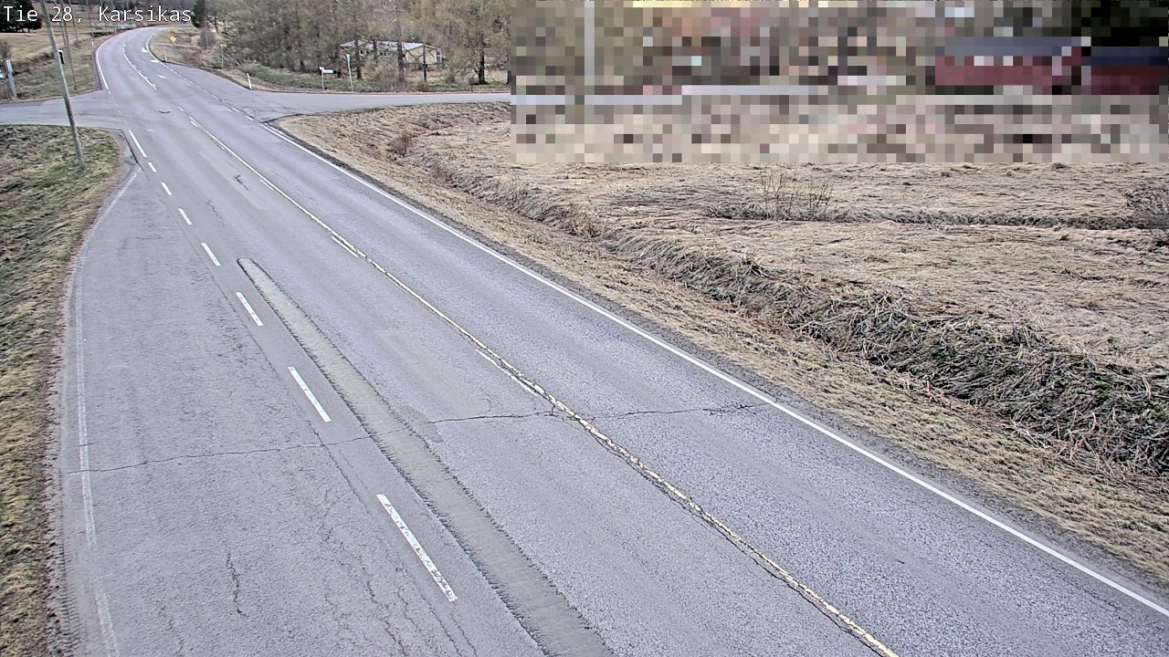 Weather Camera Image Väg 28 Haapavesi, Karsikas, Haapavesi, Pohjois-Pohjanmaa