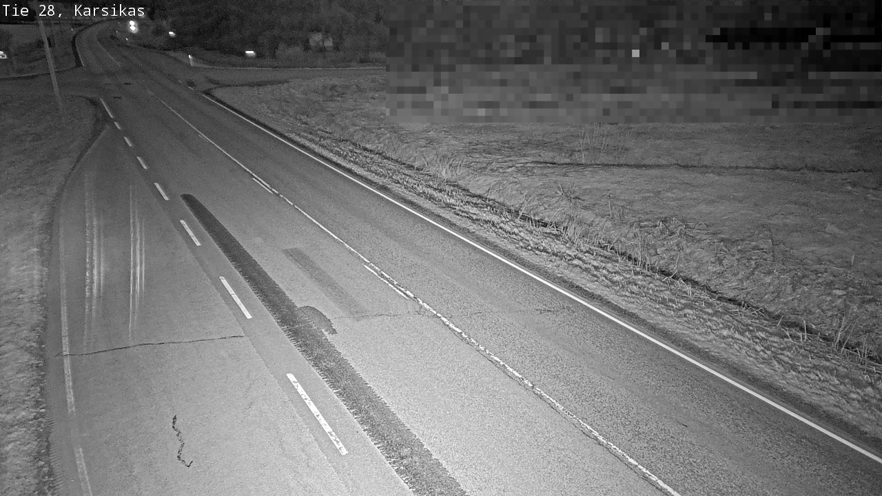 Weather Camera Image Road 28 Haapavesi, Karsikas, Haapavesi, Pohjois-Pohjanmaa